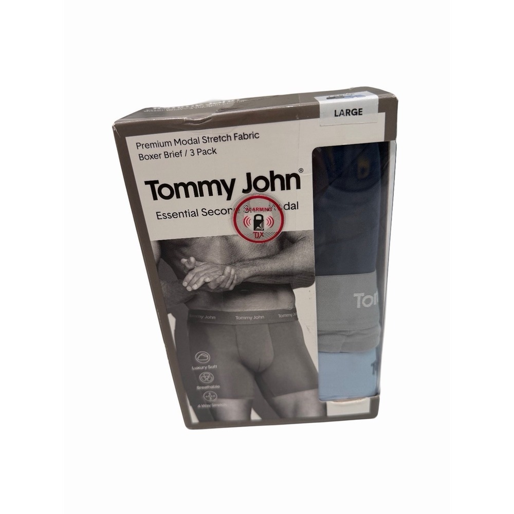 NWT Tommy John Essential Second Skin Modal Boxer Briefs - 3 Pack – Large